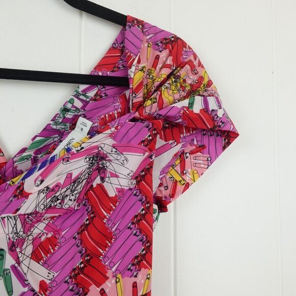 Zac Posen for Target Womens Safety Pin Print Maxi Dress Size 6 - Picture 6 of 13